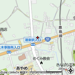 株式会社坂本徳松商店潮来給油所周辺の地図