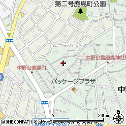 千葉県野田市中野台912-60周辺の地図