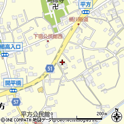埼玉県上尾市平方1012-2周辺の地図