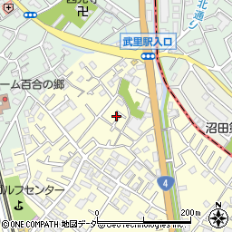 埼玉県春日部市大枝636周辺の地図