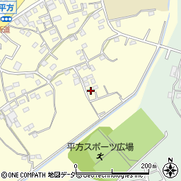 埼玉県上尾市平方1375-8周辺の地図