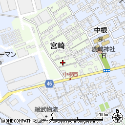 千葉県野田市宮崎4-9周辺の地図