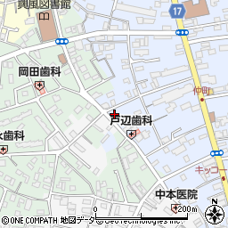 岡田鳥肉店周辺の地図