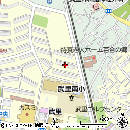 ＵＲ武里１－６号棟周辺の地図