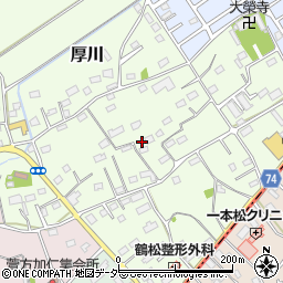 埼玉県坂戸市厚川109-2周辺の地図