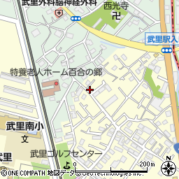 埼玉県春日部市大枝613周辺の地図