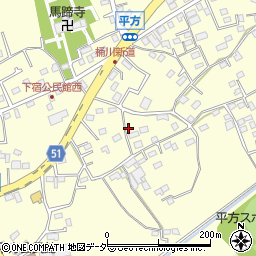 埼玉県上尾市平方1145周辺の地図