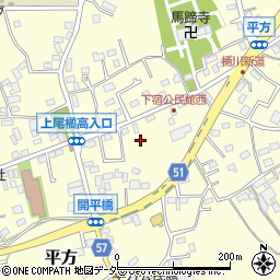 埼玉県上尾市平方988周辺の地図