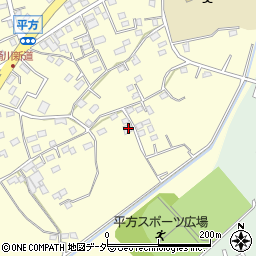 埼玉県上尾市平方1280周辺の地図