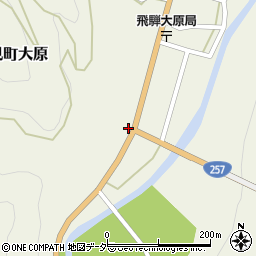 岐阜県高山市清見町大原717周辺の地図