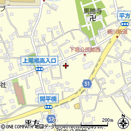 埼玉県上尾市平方989周辺の地図