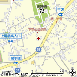 埼玉県上尾市平方999周辺の地図
