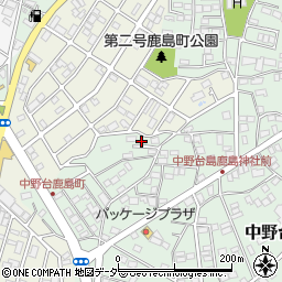 千葉県野田市中野台912-75周辺の地図