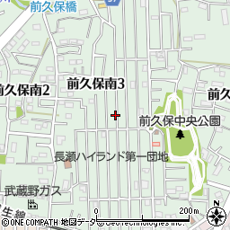 前久保中央公園周辺の地図