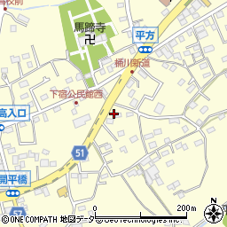 埼玉県上尾市平方1010周辺の地図