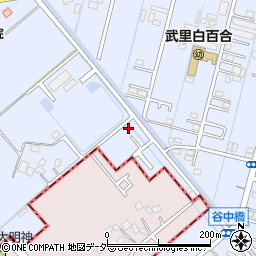 埼玉県春日部市大場262周辺の地図