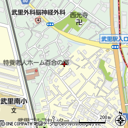 埼玉県春日部市大枝612周辺の地図