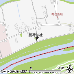 神住新田公民館周辺の地図