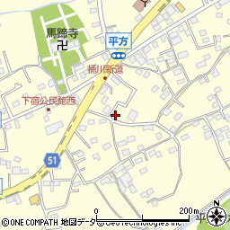 埼玉県上尾市平方1300-23周辺の地図