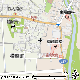 福井県鯖江市横越町12-17周辺の地図