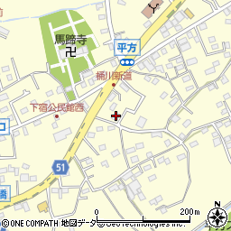 埼玉県上尾市平方1304周辺の地図