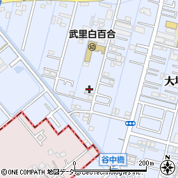 埼玉県春日部市大場230周辺の地図