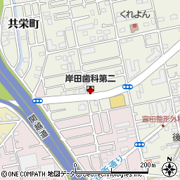 岸田歯科第二医院周辺の地図