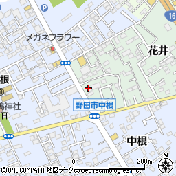 ソフトバンク野田中根周辺の地図