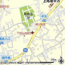 埼玉県上尾市平方1307周辺の地図