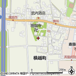 覚善寺周辺の地図