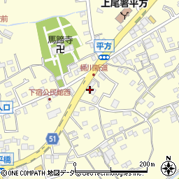 埼玉県上尾市平方1306-5周辺の地図