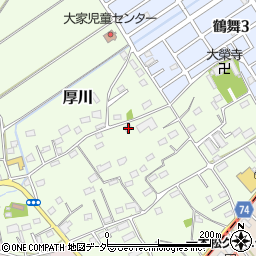 埼玉県坂戸市厚川184-2周辺の地図