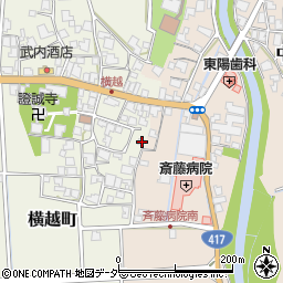 福井県鯖江市横越町12-16周辺の地図