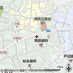 千葉県野田市中野台170-5周辺の地図