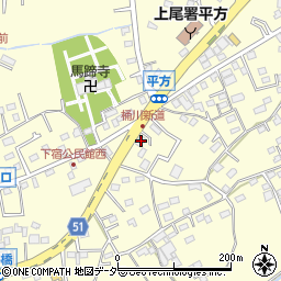 埼玉県上尾市平方1309周辺の地図