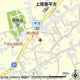 埼玉県上尾市平方1300-13周辺の地図