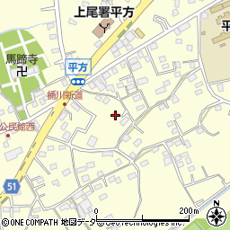 埼玉県上尾市平方1297周辺の地図