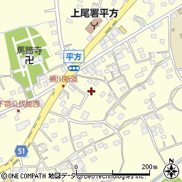 埼玉県上尾市平方1300-16周辺の地図