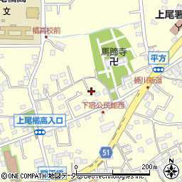 埼玉県上尾市平方2106周辺の地図