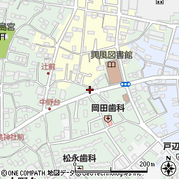 千葉県野田市中野台170-2周辺の地図