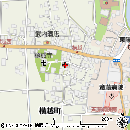 福井県鯖江市横越町13-7周辺の地図