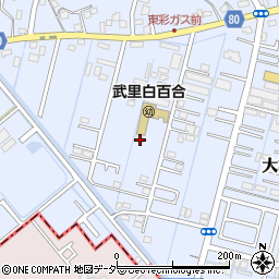 埼玉県春日部市大場210周辺の地図