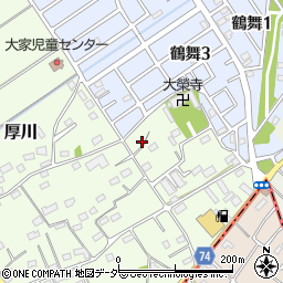 埼玉県坂戸市厚川210-17周辺の地図