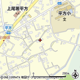 埼玉県上尾市平方1343-6周辺の地図