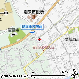 潮来辻郵便局周辺の地図