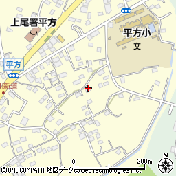 埼玉県上尾市平方1343-3周辺の地図