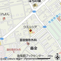 ウエルシア薬局　鶴ヶ島藤金店周辺の地図