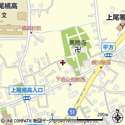 埼玉県上尾市平方2104周辺の地図