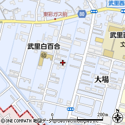 埼玉県春日部市大場722周辺の地図