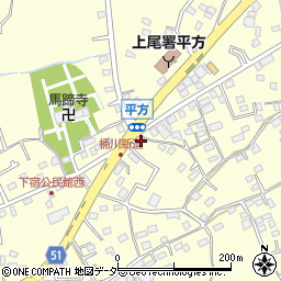 埼玉県上尾市平方1310-3周辺の地図